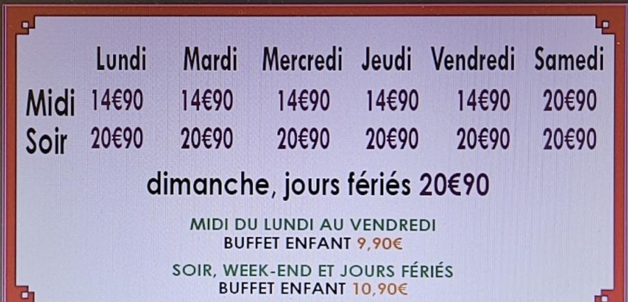 Le Panda - Menu Image 2